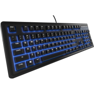 SteelSeries Apex 100 Gaming Keyboard - Tactile & Silent - Blue LED Backlit