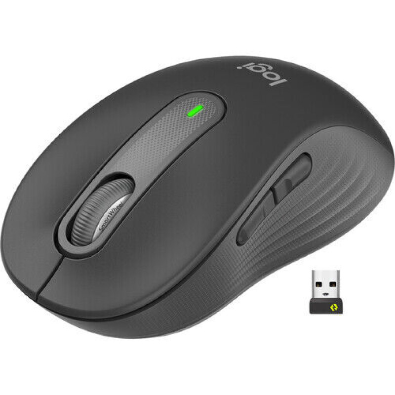 Миша Logitech Signature M550 L бездротова оптична для лівшів та правшів, графітового кольору